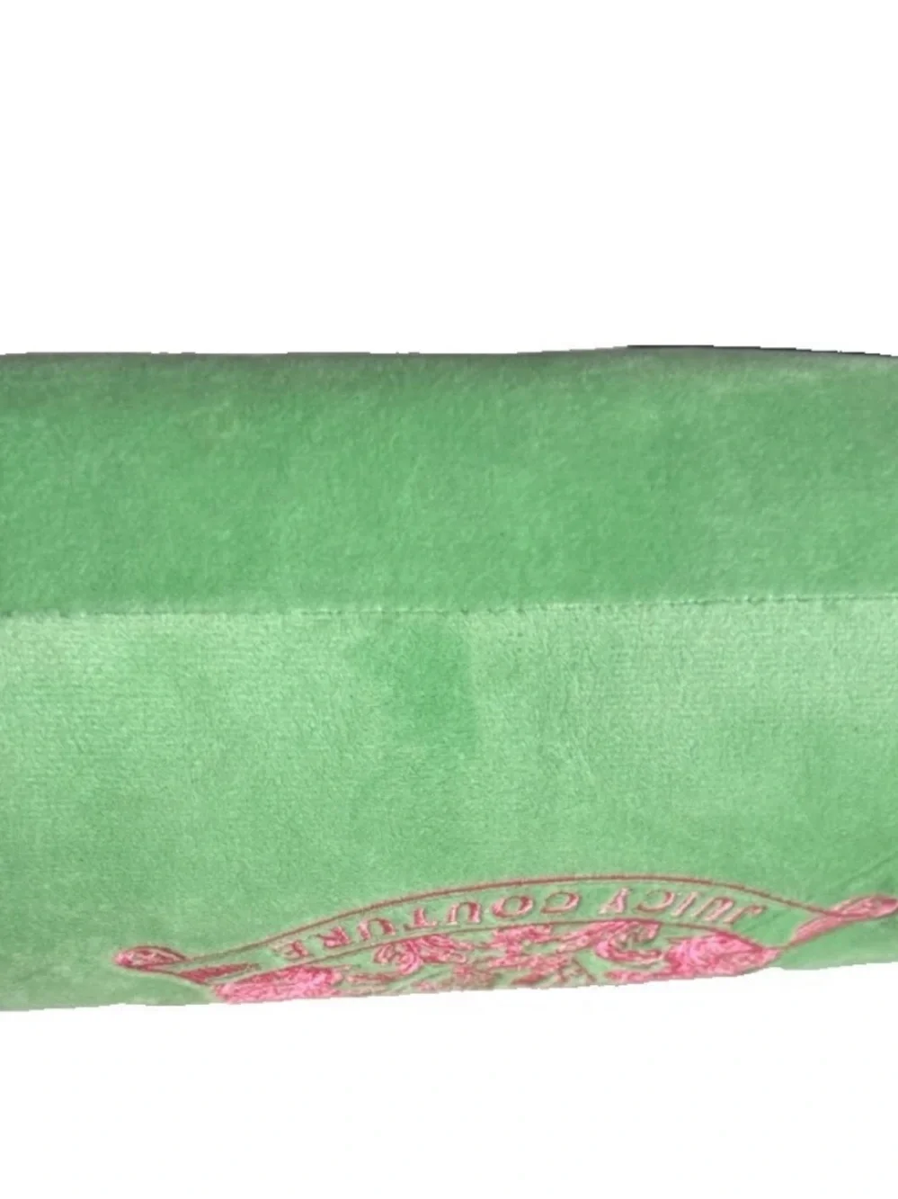 Juicy Couture Retro Green Pink Scottie Dog Barrel Crossbody Bag Charm Set 2pc